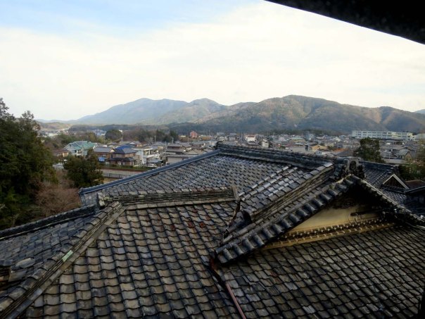 The view of Ise from the Edo period inn.