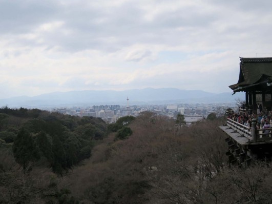 Overlooking the city from Kiyomizu temple.